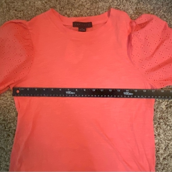NWT Sanctuary Bridgerton Puff Sleeve Tee Coral in Sz S - Picture 10 of 13